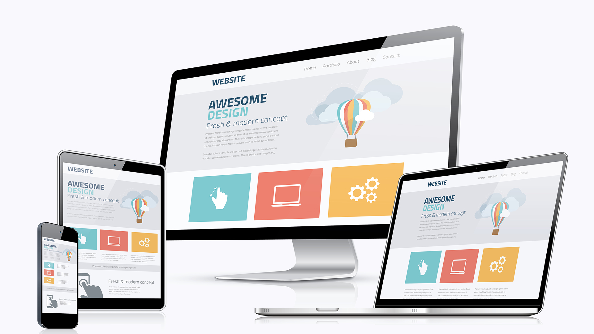 Modern website